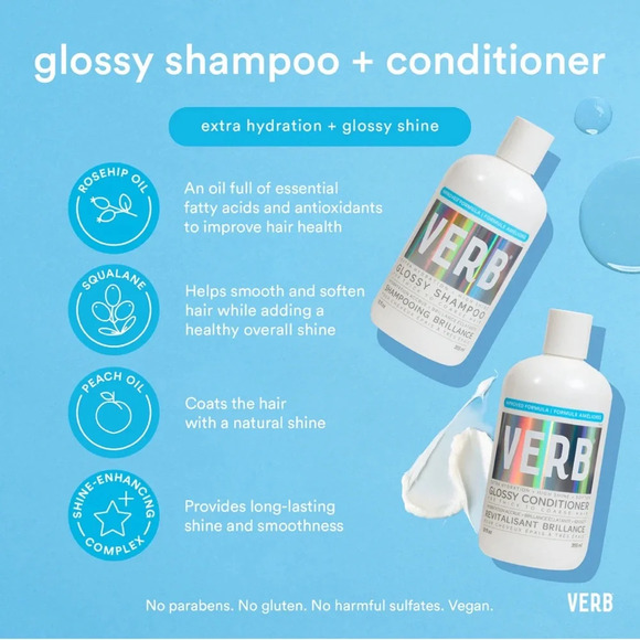 NEW- Verb Glossy Shampoo & Conditioner 32.oz set - Picture 11 of 12